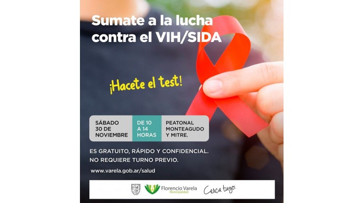 Prueba de detección de VIH: efectuarán test gratuitos en la Peatonal